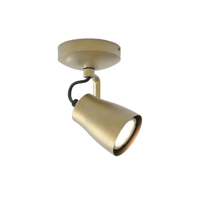 Astro Juno Single Spotlight Matt Brushed Brass