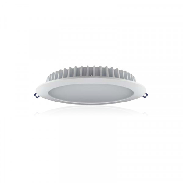 Static Downlight 200mm cutout 12W 1180lumens 4000k 98Lm/W white front finish