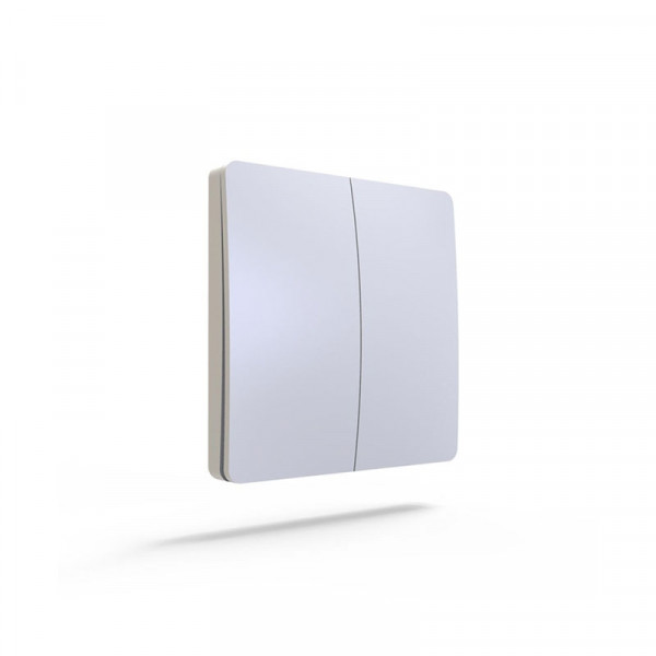Ener-J 2 Gang Wireless Kinetic Switch Dimmable White