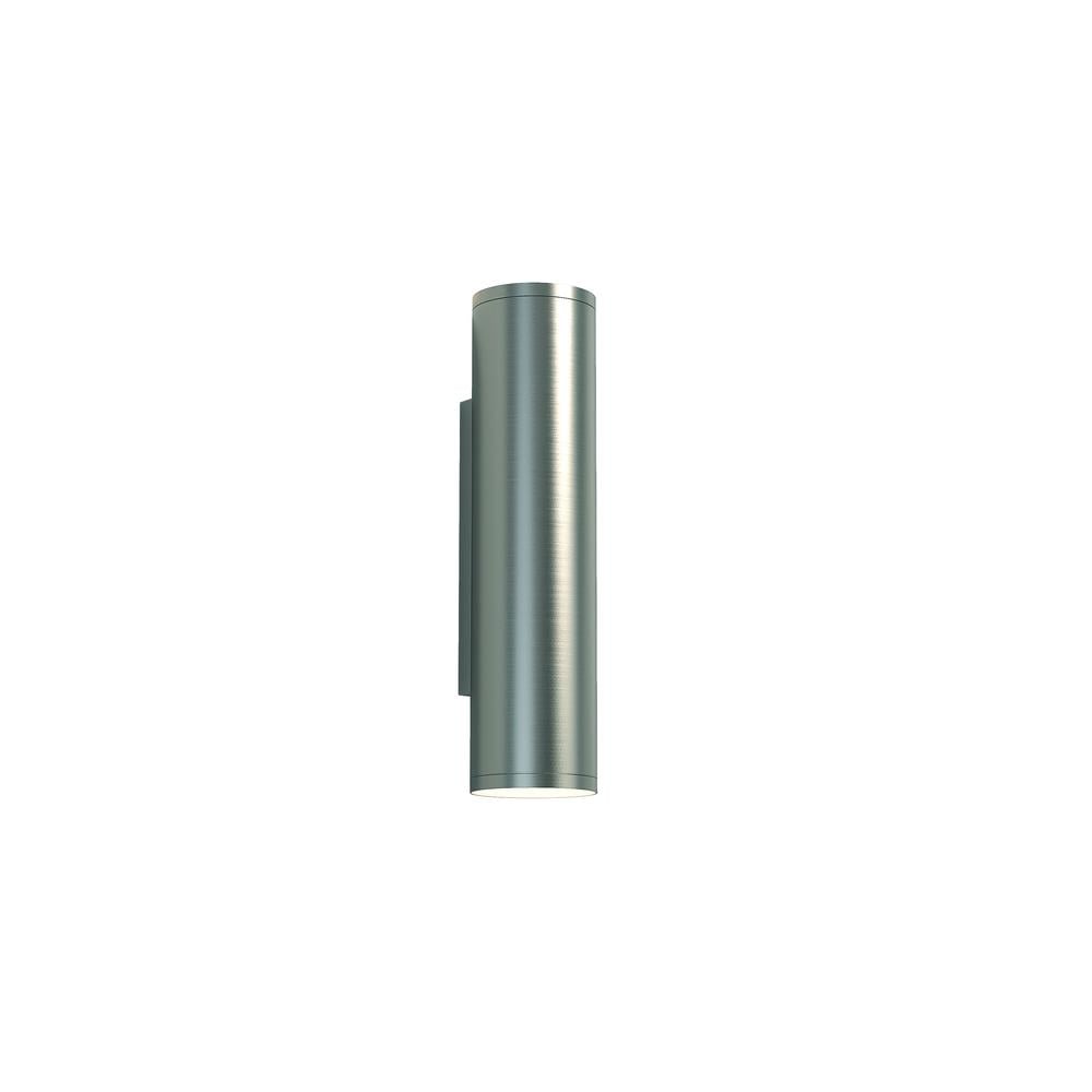 Ava 300 Coastal Brushed Stainless Steel Wall Light Astro