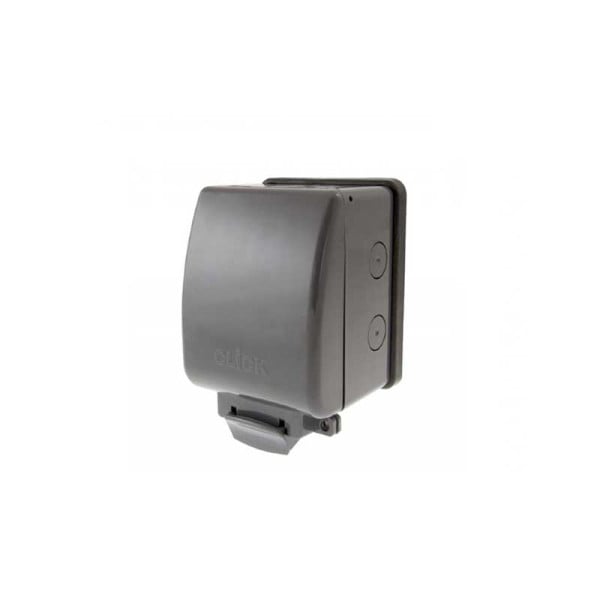 Click Ip66 Click AquIP 1 Gang Weatherproof IP66 Empty Socket Enclosure | Downlig