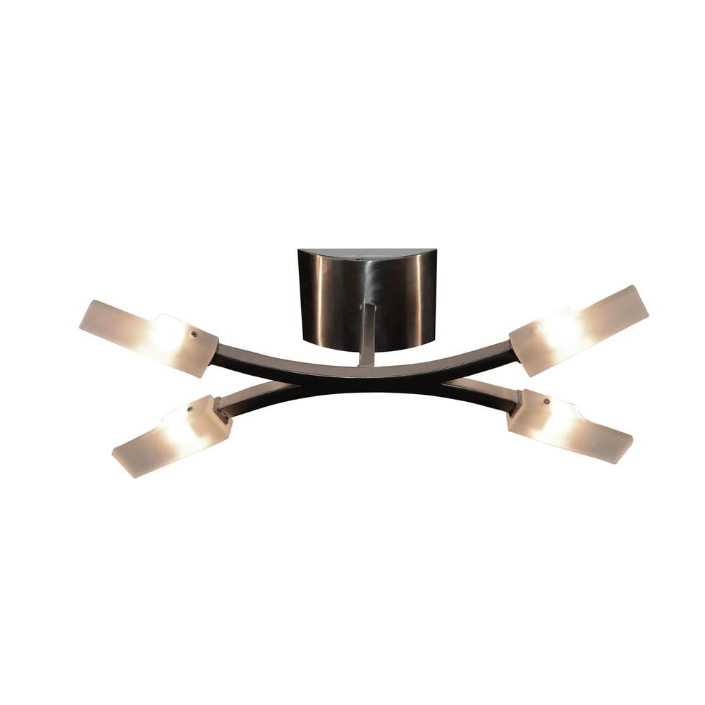 (0037 004) Arco Ceiling 4 Light G9 Satin Nickel Mantra