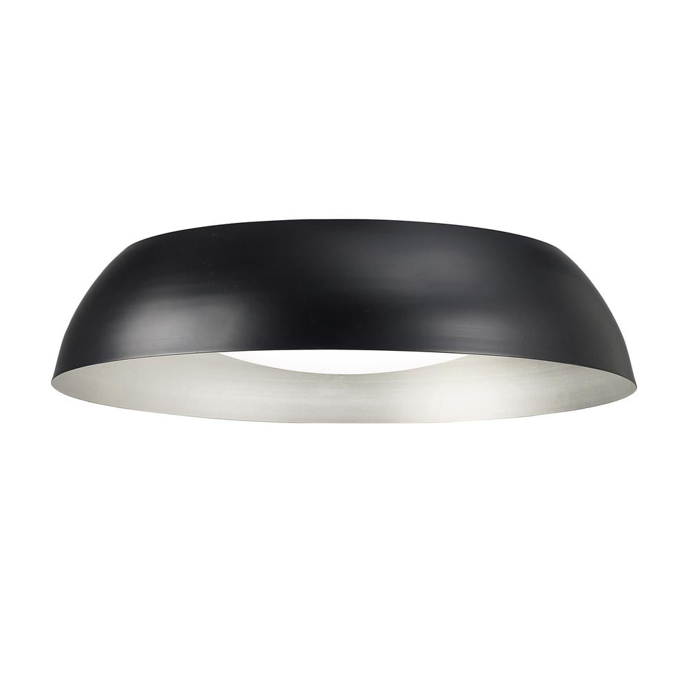 Argenta Flush Ceiling Large 30W LED 3000K 3000lm Matt Black/Silver/White Acrylic Mantra