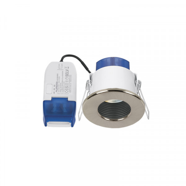 Aurora R6 Fixed Colour & Wattage Switchable Baffled LED Downlights