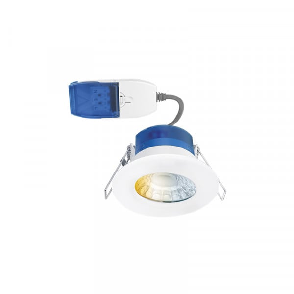 Aurora R6 Fixed High CRI Fire Rated CCT & Wattage Switchable LED Downlights