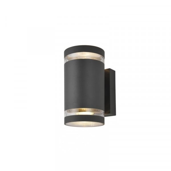 Zinc 32256 up & down wall light discount anthracite