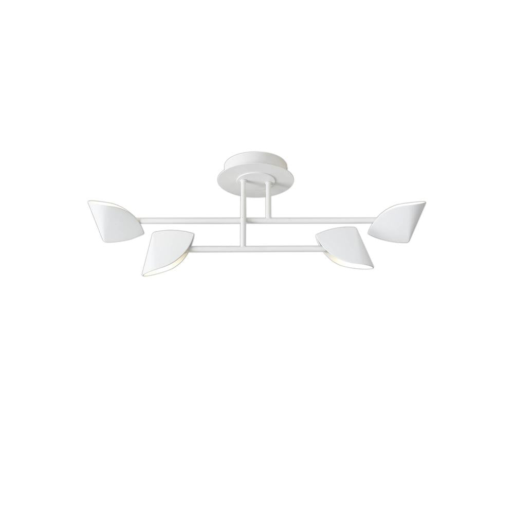Capuccina Small 4 Light Semi Flush 30W LED 3000K 2100lm White Mantra