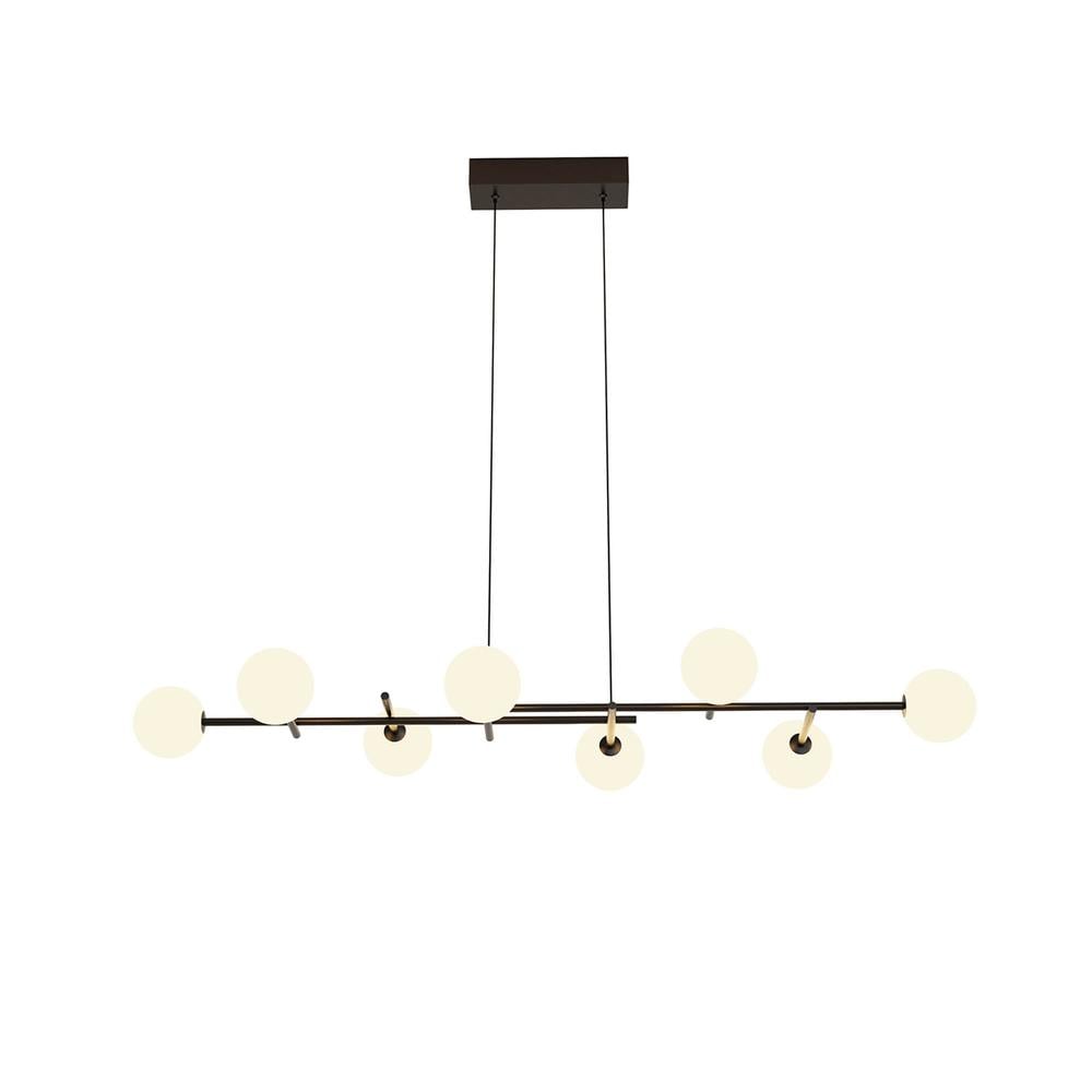Cellar Linear Pendant 8 Light Replaceable 5W LEDs 4000K Black Mantra