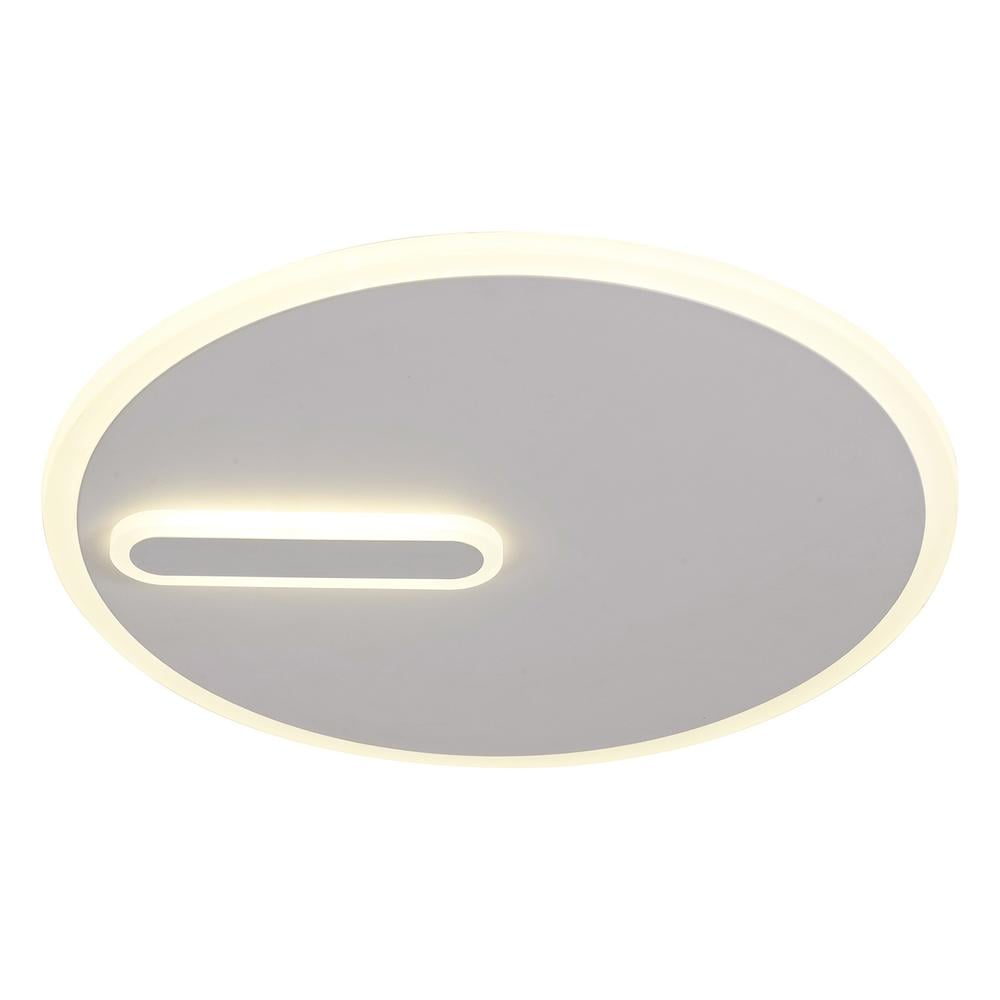 Clock Ceiling 47cm Round 40W LED 4000K 2800lm Sand White Mantra