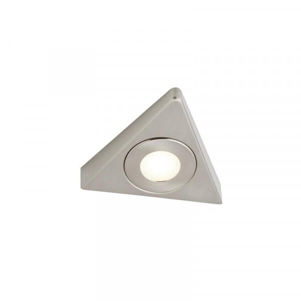 Forum Culina Argi LED CCT Triangle Under Cabinet Light Satin Nickel
