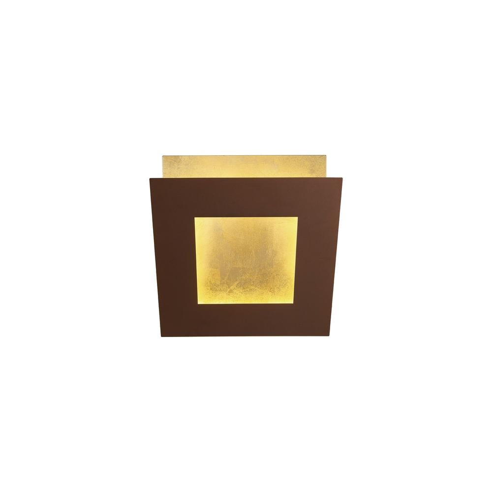 Dalia 14cm Wall Light 12W LED 3000K 840lm Gold/Rust Brown Mantra