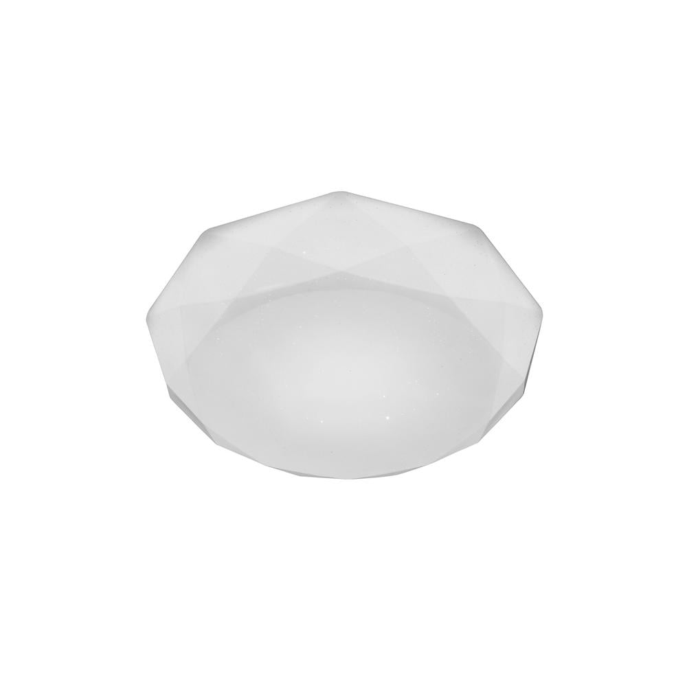 Diamante Flush Ceiling 21W LED 3000K2100lmWhite Acrylic Mantra