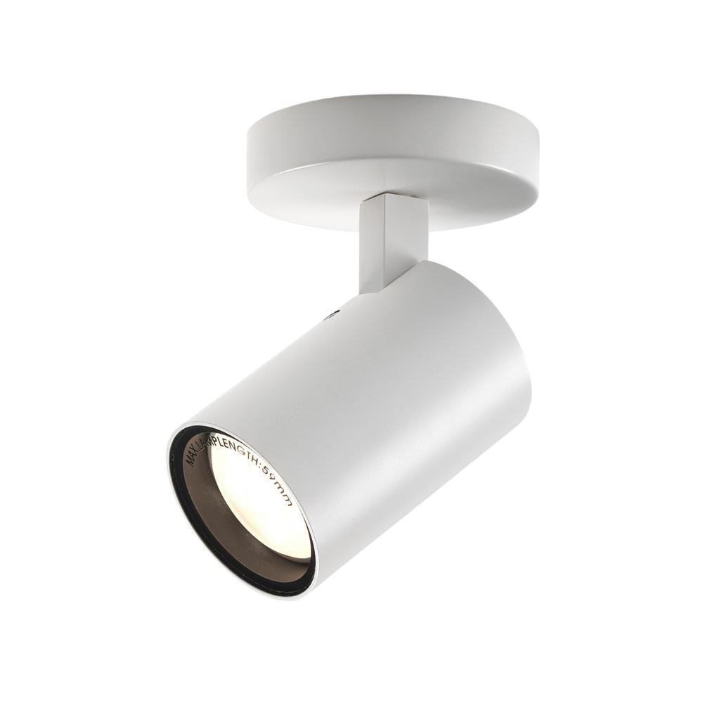 Aqua Single Matt White Spotlight Astro