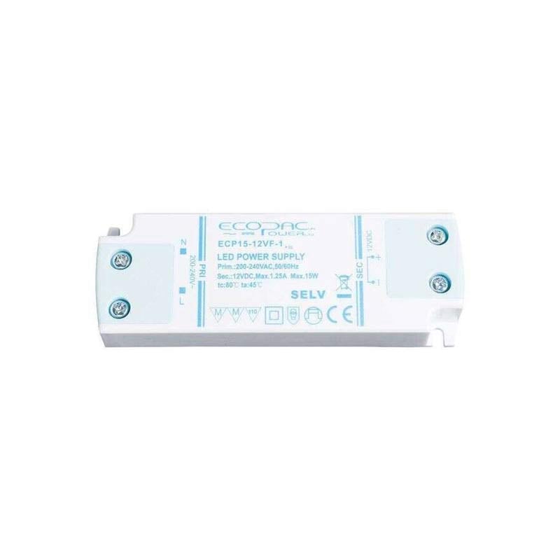 Ecopac Non-Dimmable Constant Voltage 15W LED Drivers