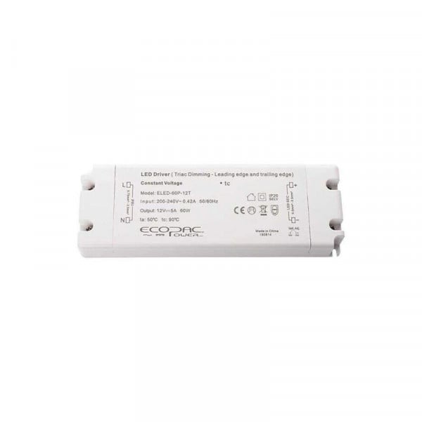 Ecopac TRIAC Dimmable Constant Voltage 60W LED Drivers