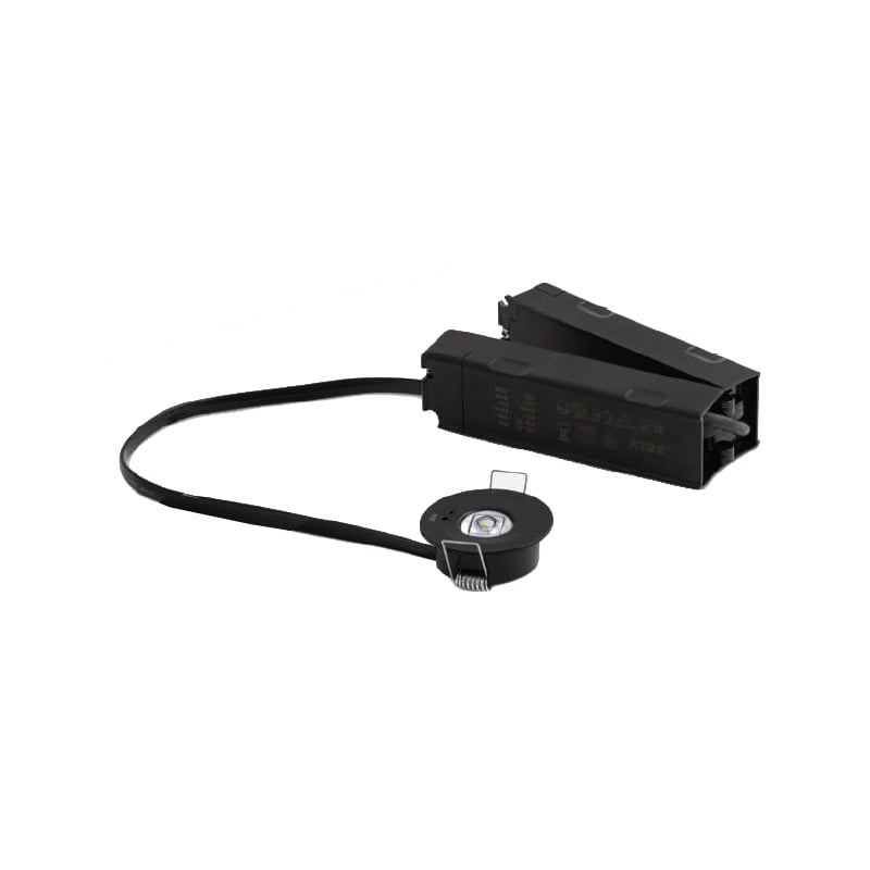 High Performance Self-Test Emergency Spotlight Black Collingwood