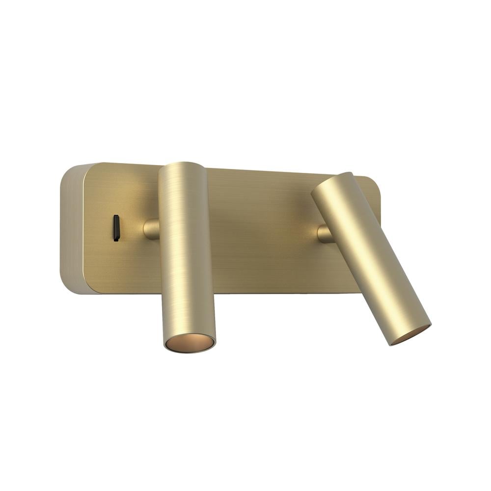 Enna Twin Matt Gold Reading Light Astro