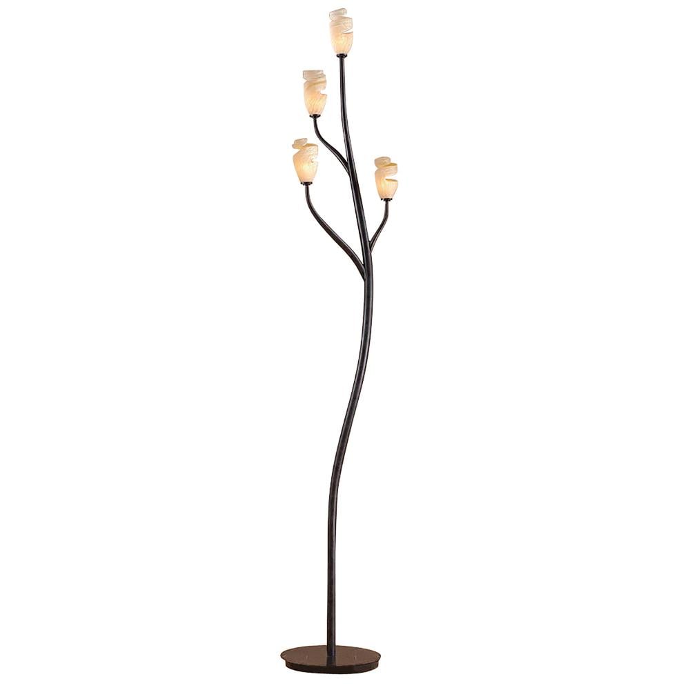Forest Floor Lamp 4 Light G9 Brown/Black Oxide Mantra