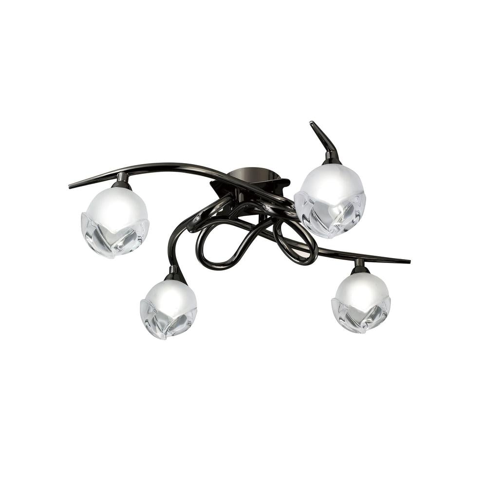 Fragma Ceiling 4 Light G9 Black Chrome Mantra