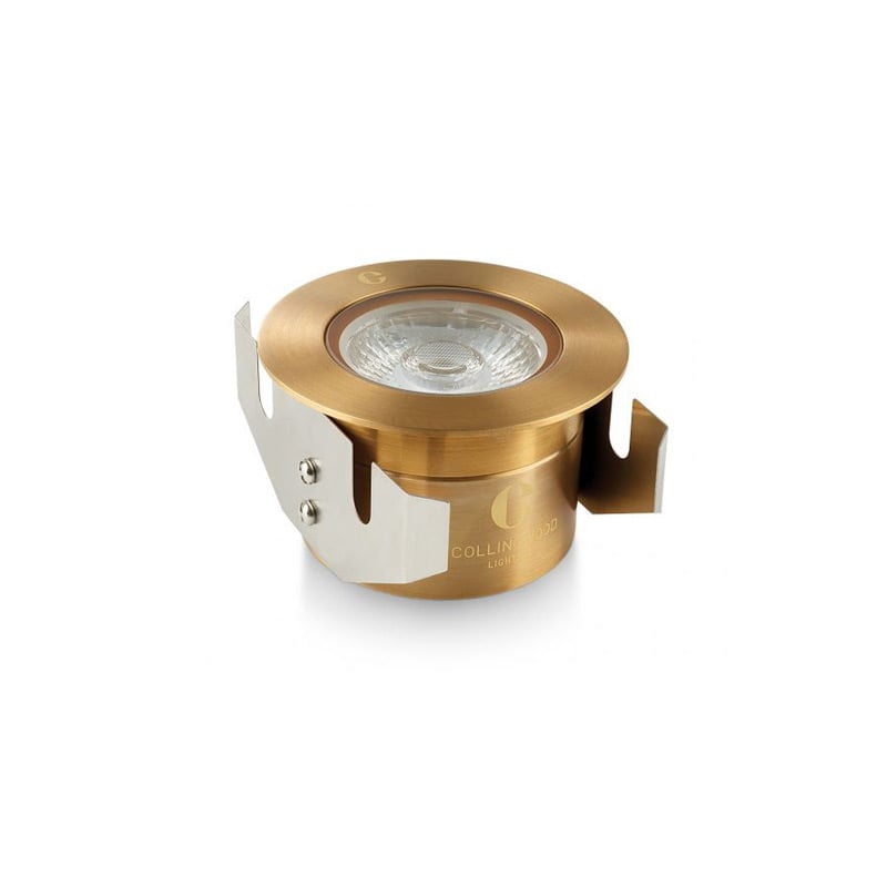 GL040 Antique Brass Ground Lights Collingwood | Downlights.co.uk