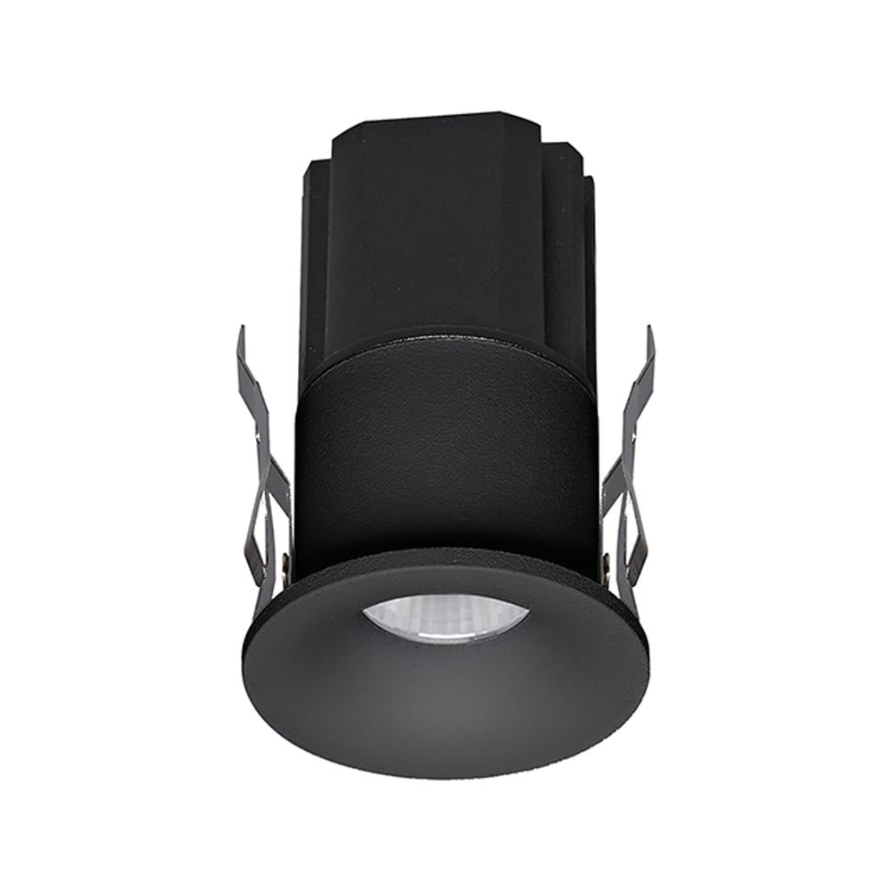 Hurgada IP54 Recessed Spotlight 7W 4000K 571lm Black Cut Out 35mm Driver Included Mantra
