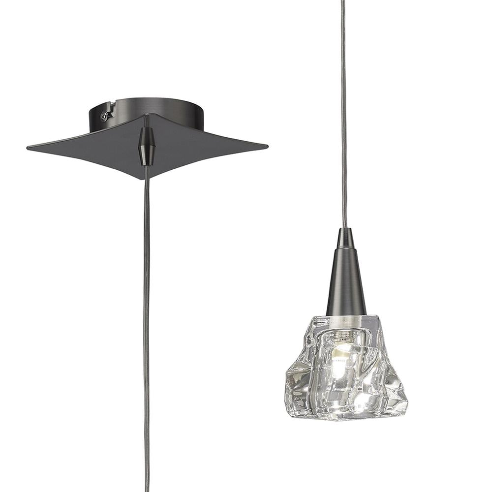 Iku Pendant 1 Light G9 Satin Nickel Mantra