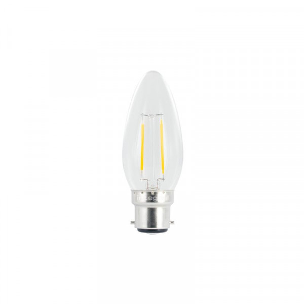 Integral B22 Non-Dimmable Omni Filament Candle LED Bulb 2W 4000K