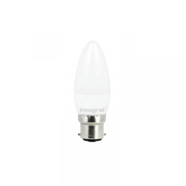 Integral B22 Non-Dimmable Candle LED Bulb Frosted 3.4W 4000K