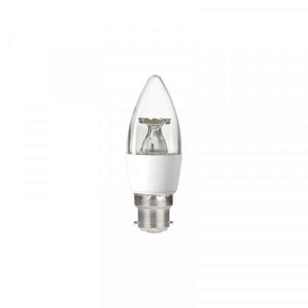 Integral B22 Non-Dimmable Clear Candle LED Lamps