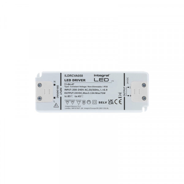 Integral Super-Slim Non-Dimmable 24V DC IP20 LED Strip Drivers