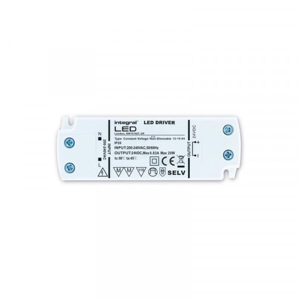 LED Driver Super-Slim Non-Dimmable 24V DC Integral LED | Downlights.co