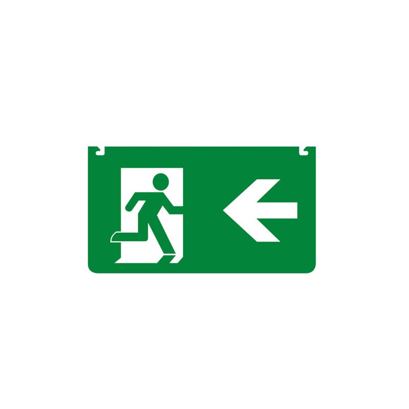 Emergency Legend Left Arrow For Emergency Exit Sign Integral LED