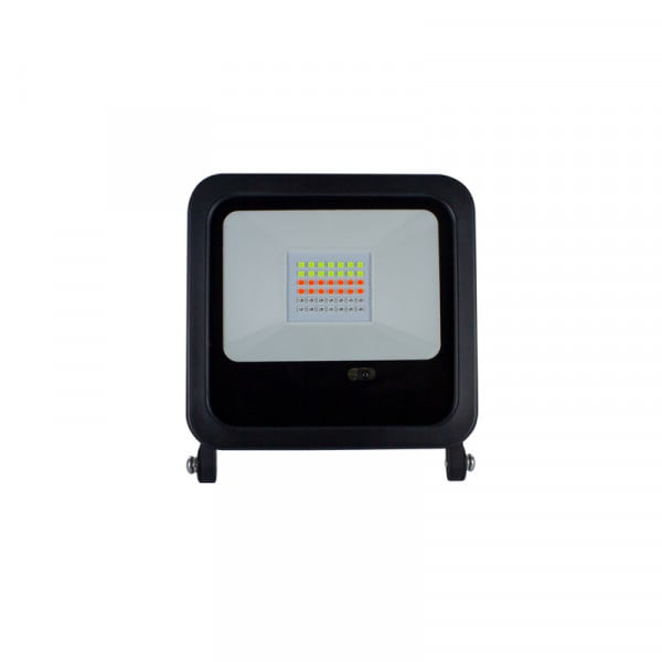 Integral Compact RGB and Remote Controller Floodlight Black