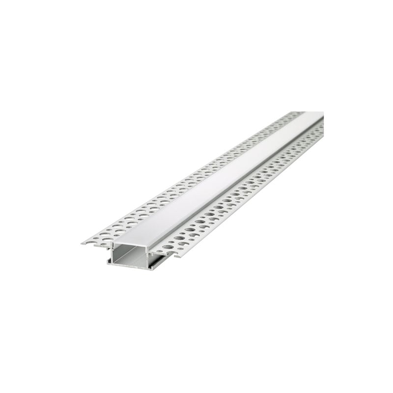 Recessed Frosted Diffuser 2 x IP65 Profile Aluminium Rail 1 Metre Integral LED