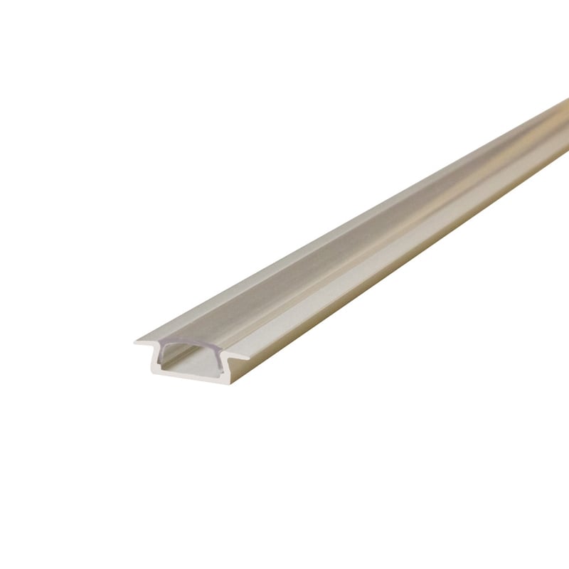 2M Profile Aluminium Recessed Clear Clip-In Diffuser  Integral LED