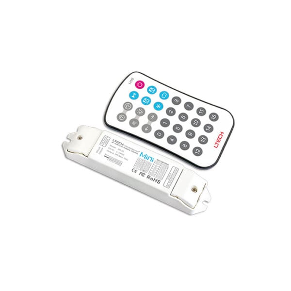 RF Receiver and Remote Button Digital RGB Pixel Controller Integral LE