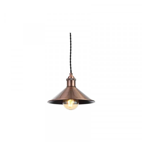 Forum Inlight Rigel Small Conical Diner Shade Antique Copper