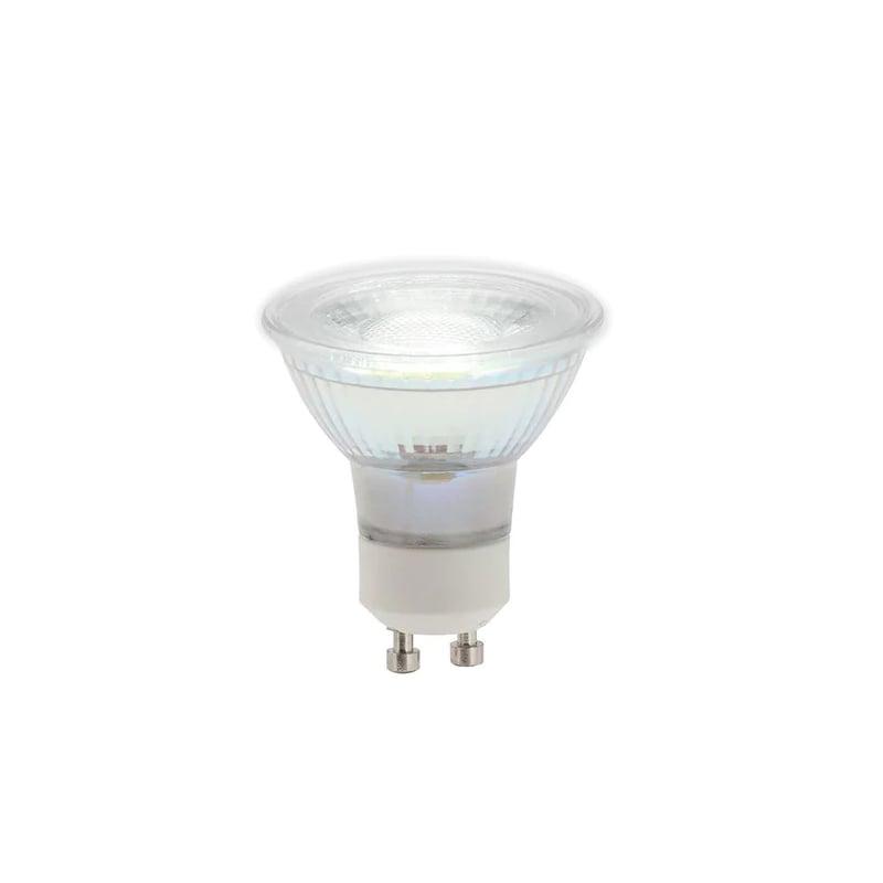 Glass GU10 LED Lamps 5W 4000K Dimmable Forum Lighting