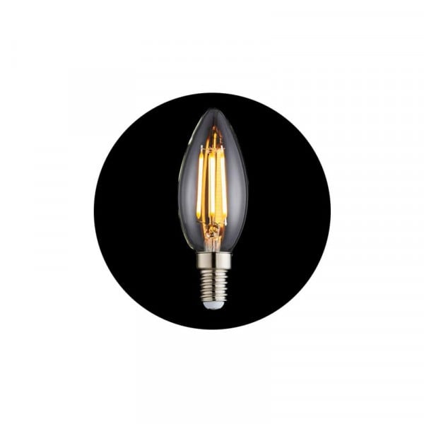 Forum Inlight 4W E14 Candle Dimmable LED Filament Lamp 3000K