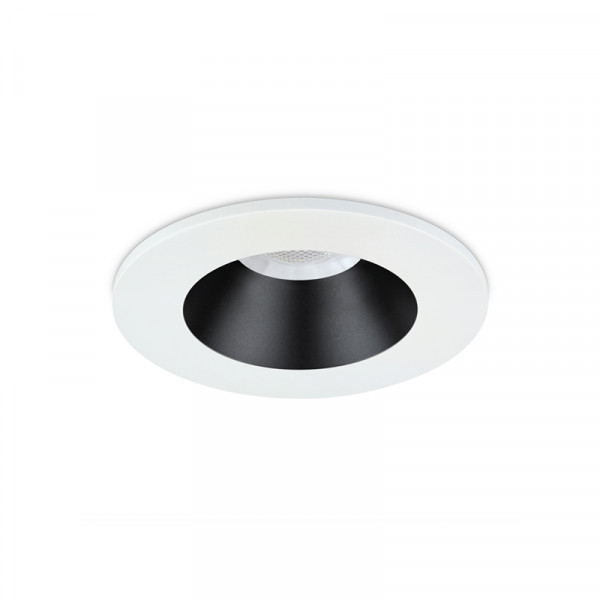 Anti-Glare IP65 Fire-Rated LED Downlights 6.5W White Bezel/Black Cone JCC V50 Pro