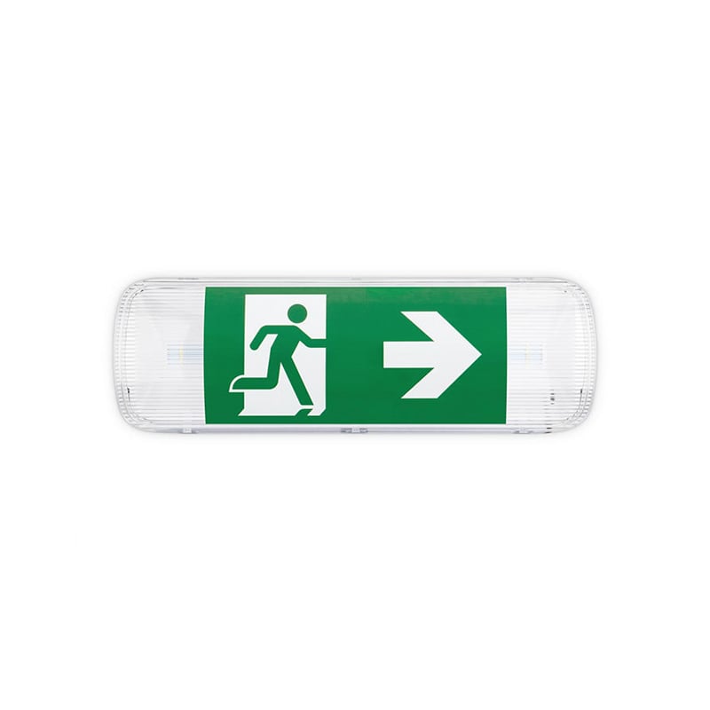 Emergency Maintained/Non-Maintained Self-Test Bulkhead with Legends 3W 6000K JCC Lighting