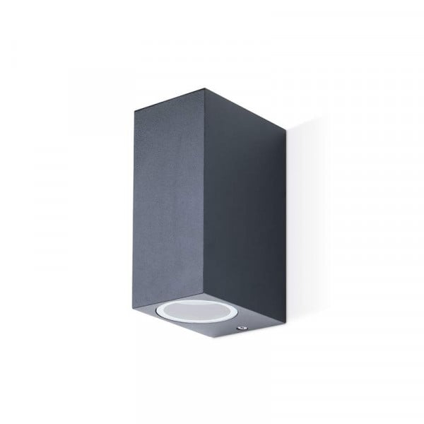 JCC GU10 Square Up/Down Wall Light Anthracite