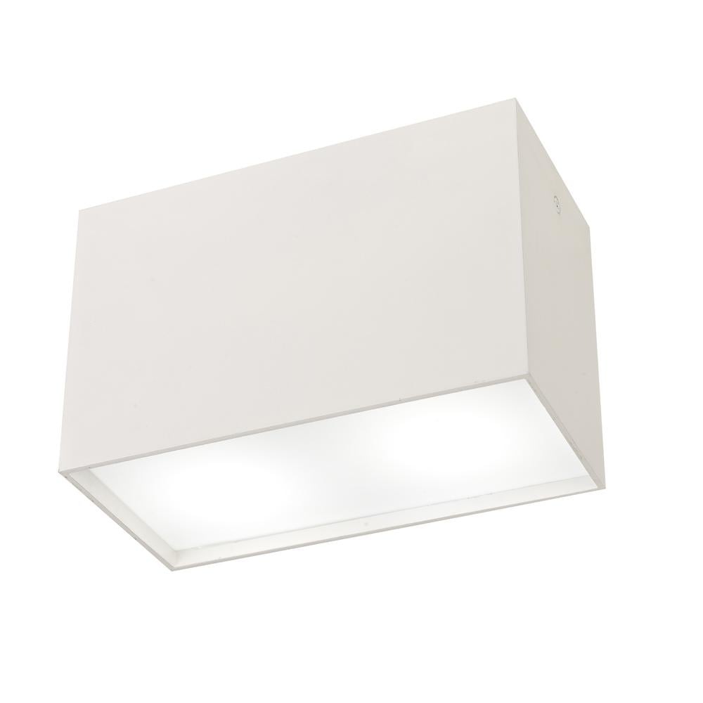Kailua Flush Rectangular 2 x GU10 White Mantra