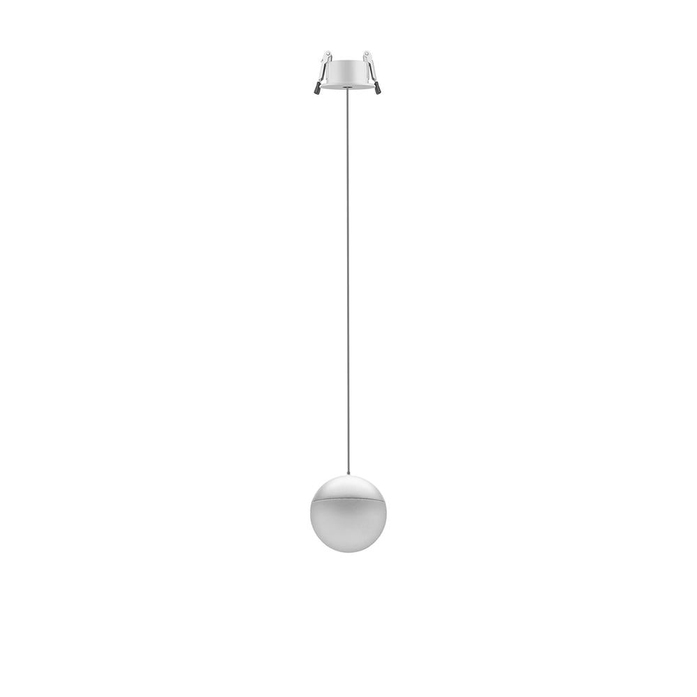 Kilda 1 Light Recessed Pendant 10W LED 3000K 800lm White Mantra