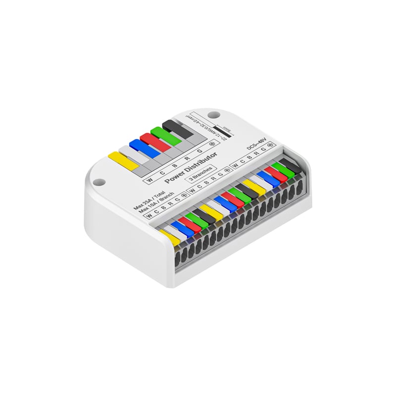 LED Strip Fit Distribution Connector for RGB CCT LED Tape 1 In 3 Out