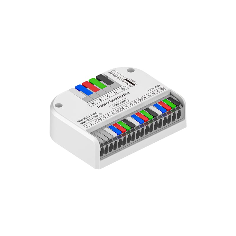 LED Strip Fit Distribution Connector for RGBW/RGBWW LED Tape 1 In 3 Out