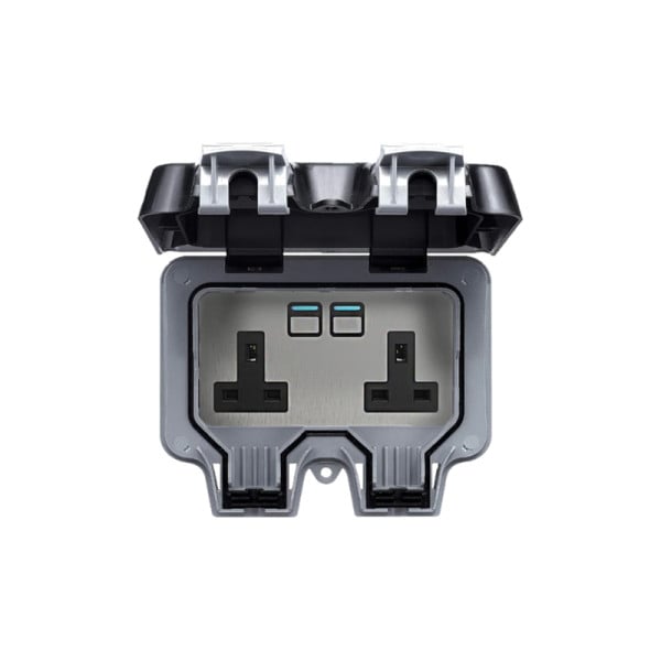 Lightwave Outdoor Smart 2 Gang Socket