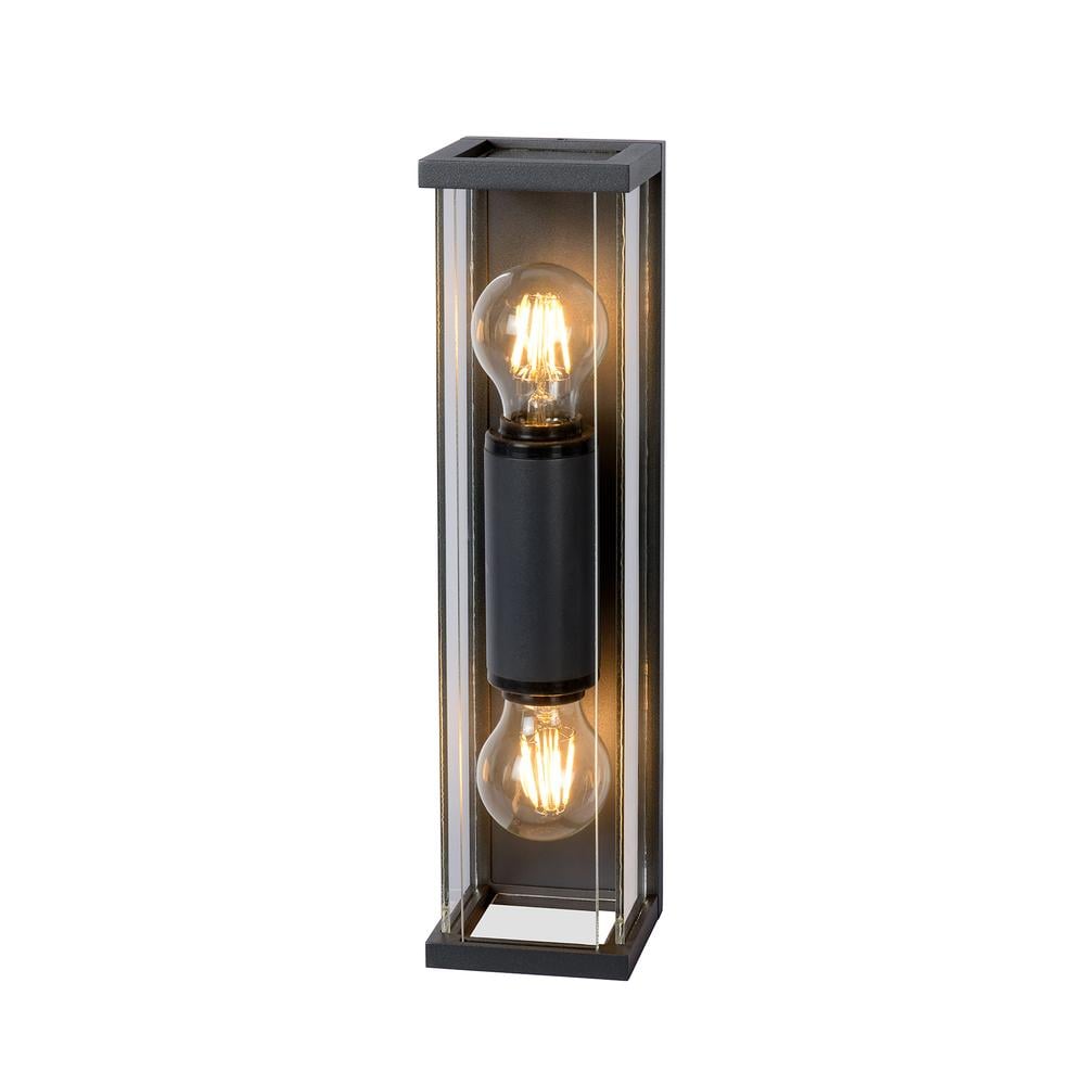 Meribel Wall Light 2 x E27 IP54 Graphite 2 Years Warranty Mantra