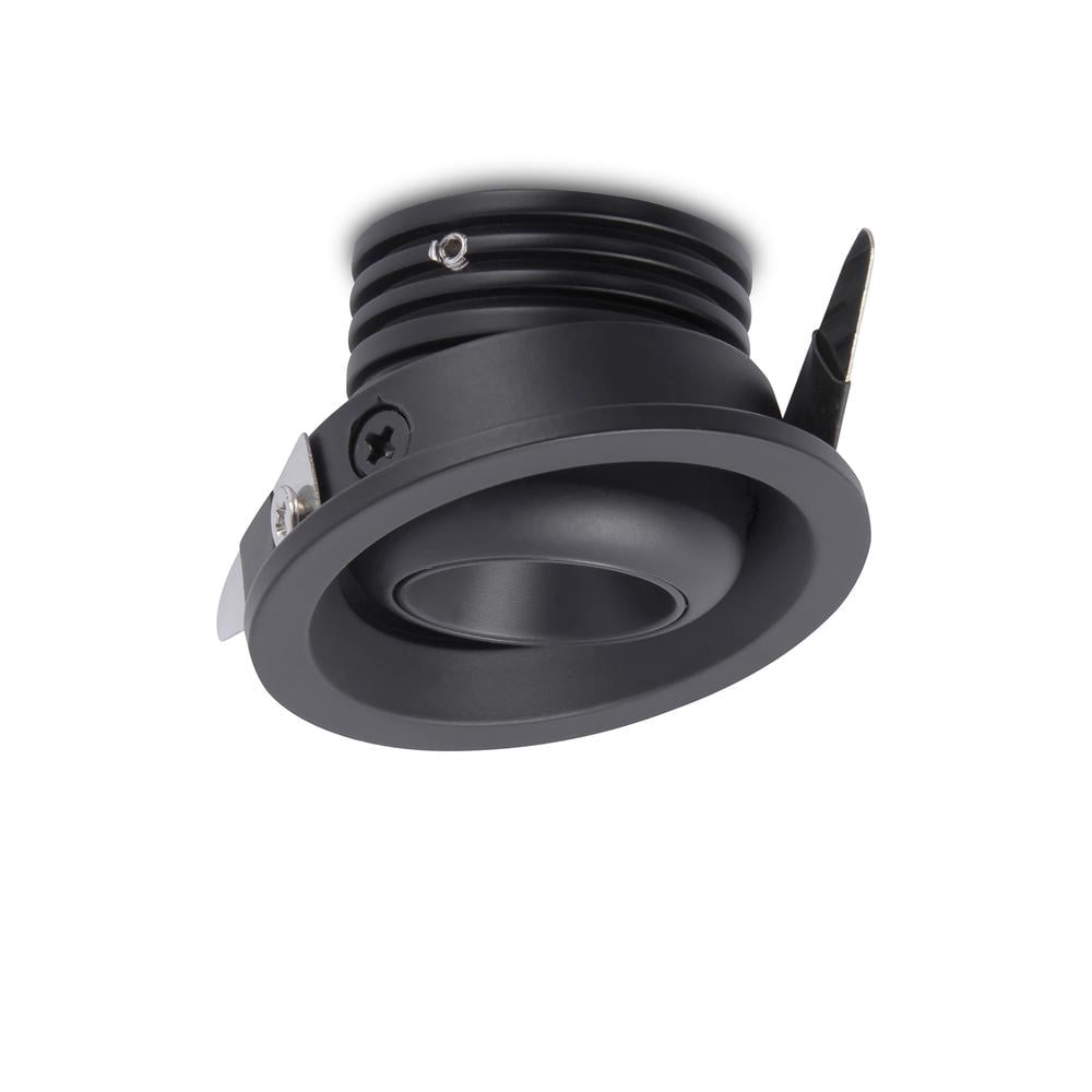 Neptuno Recessed Spotlight Mini Swivel 3W LED 4000K 220lm Black Mantra
