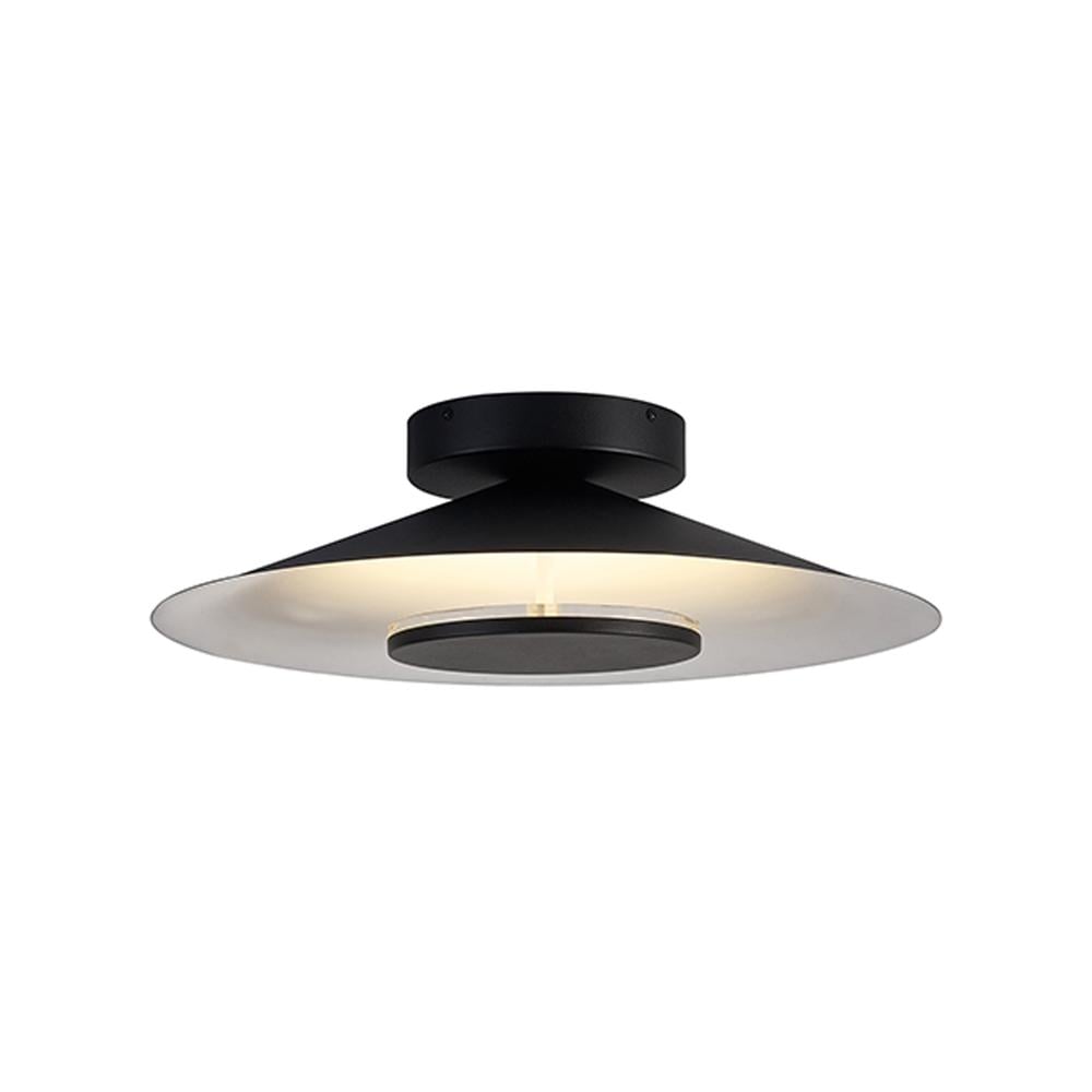 Orion Ceiling 55cm Round 24W LED 3000K 1680lm White/Black Mantra